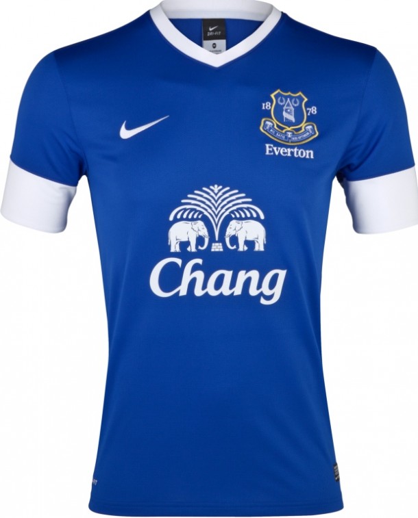 Maillot foot 2012 2013 Everton domicile 610x757 Maillot foot 2012 2013 Everton domicile