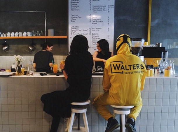 Un coffee shop Breaking Bad