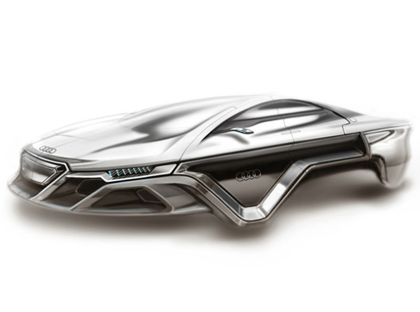 Une voiture sans roues imaginée par Audi